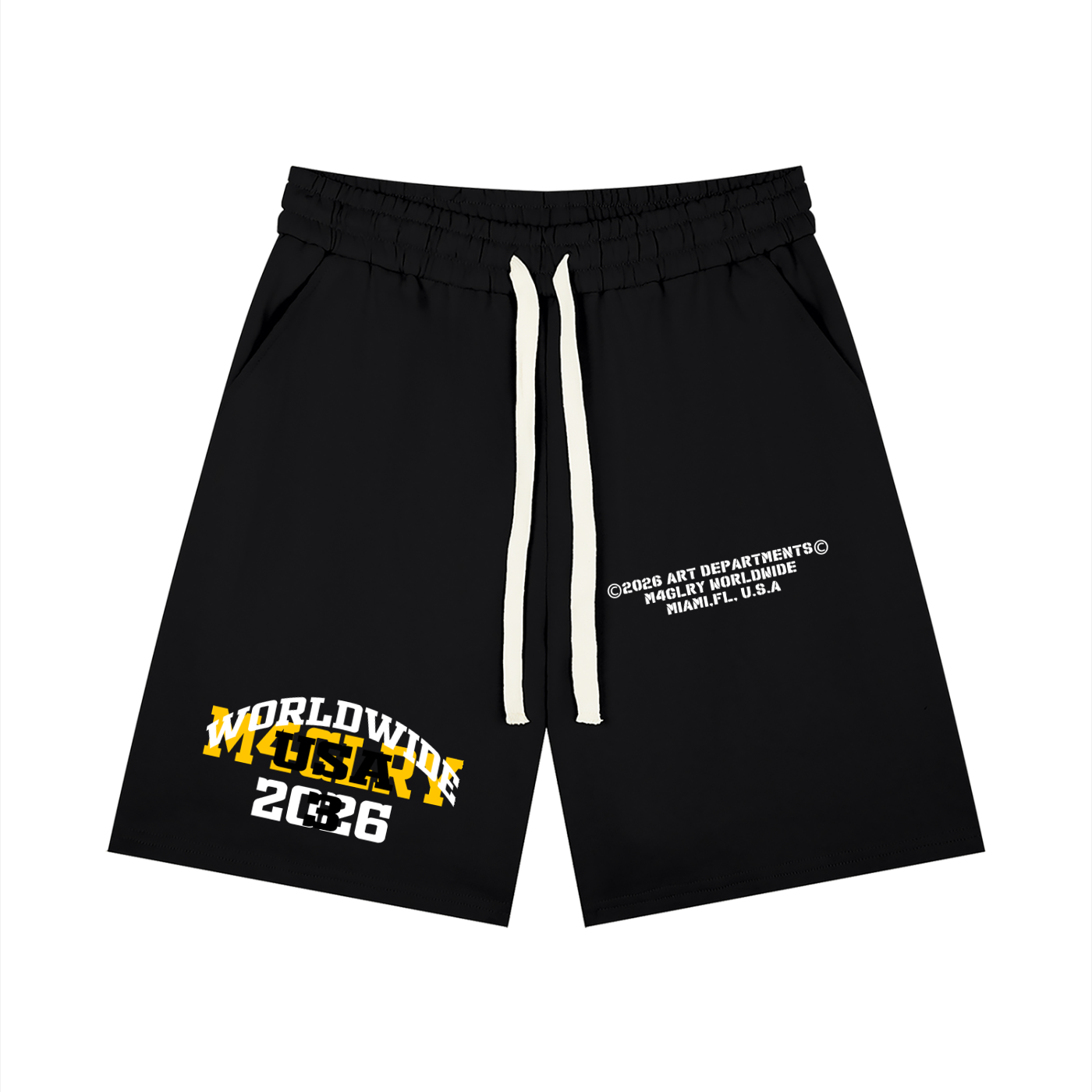 M4GLRY Loose Fit Drawstring Shorts
